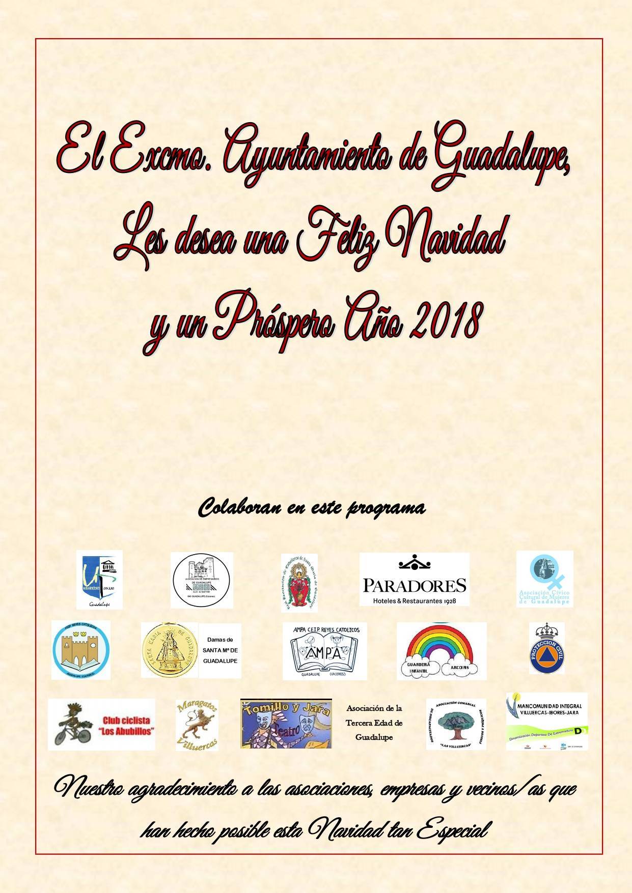 Programa de Navidad (2017-2018) - Guadalupe (Cáceres) 4