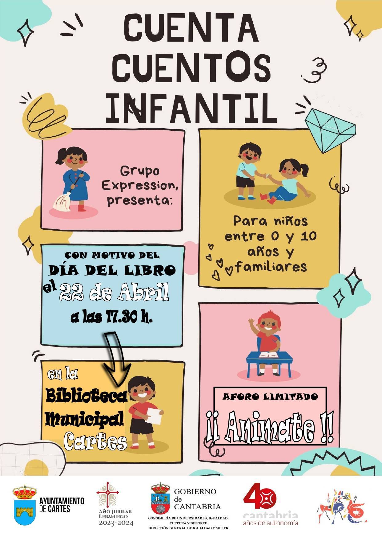Cuentacuentos infantil (abril 2022) - Cartes (Cantabria)