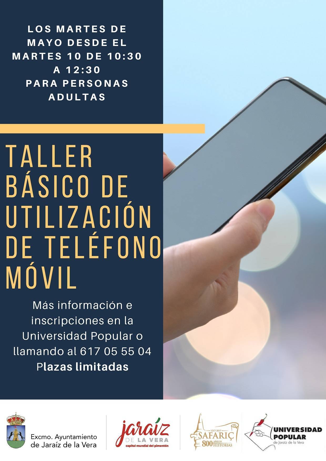 Taller de utilización del teléfono móvil para adultos (mayo 2022) - Jaraíz de la Vera (Cáceres)