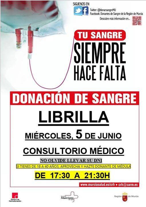 Donación de sangre (junio 2024) - Librilla (Murcia)