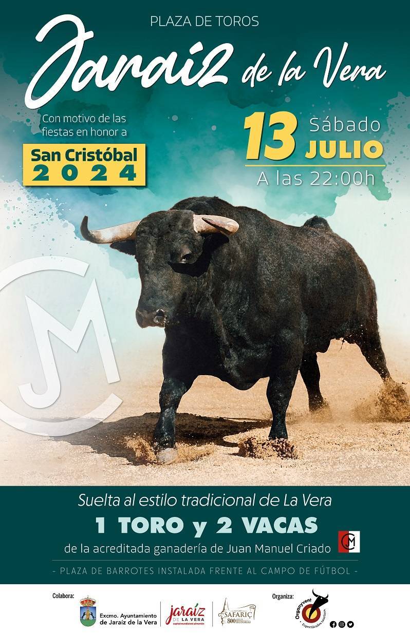 Festejo taurino nocturno San Cristóbal (2024) - Jaraíz de la Vera (Cáceres)