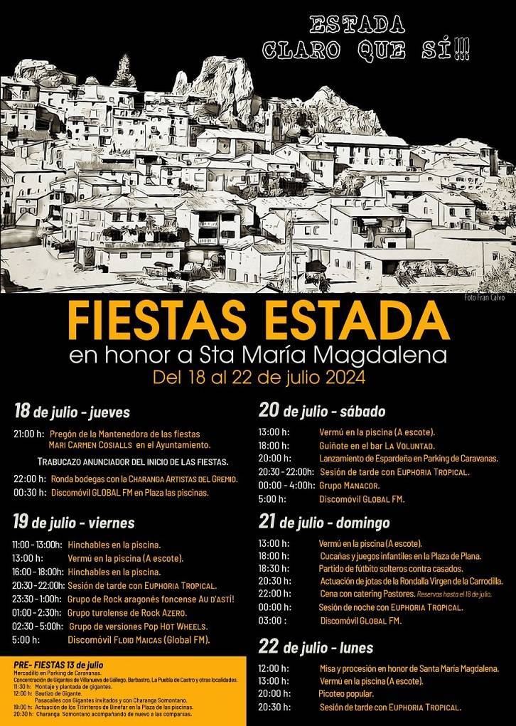 Fiestas en honor a Santa María Magdalena (2024) - Estada (Huesca)