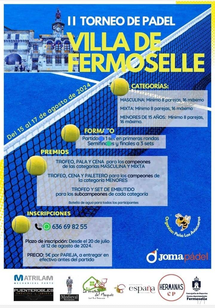 II Torneo de Pádel 'Villa de Fermoselle' - Fermoselle (Zamora)