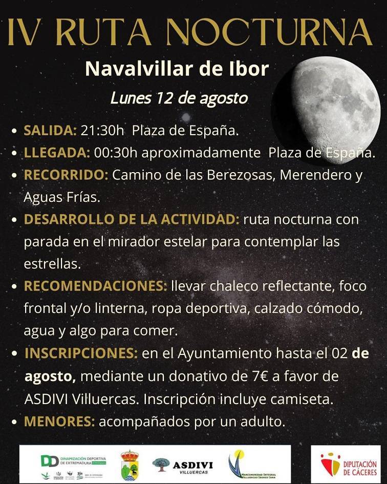 IV Ruta Nocturna - Navalvillar de Ibor (Cáceres)