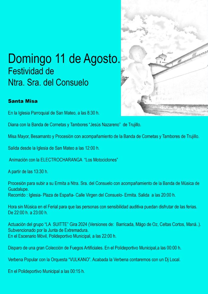 Programa de fiestas patronales en honor a Nuestra Señora del Consuelo (2024) - Logrosán (Cáceres) 8