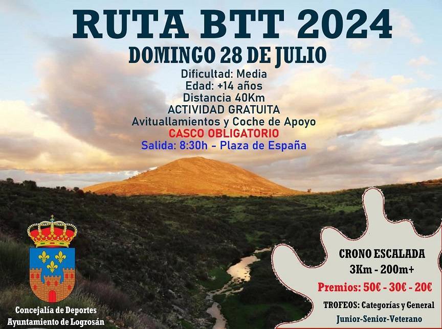 Ruta BTT (julio 2024) - Logrosán (Cáceres)
