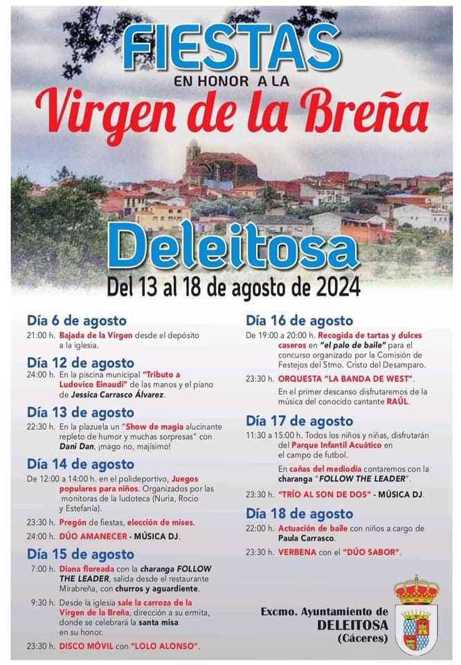 Fiestas en honor a la Virgen de la Breña (2024) - Deleitosa (Cáceres)