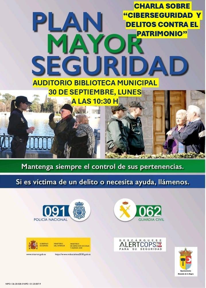 Charla sobre ciberseguridad (2024) - Alameda de la Sagra (Toledo)