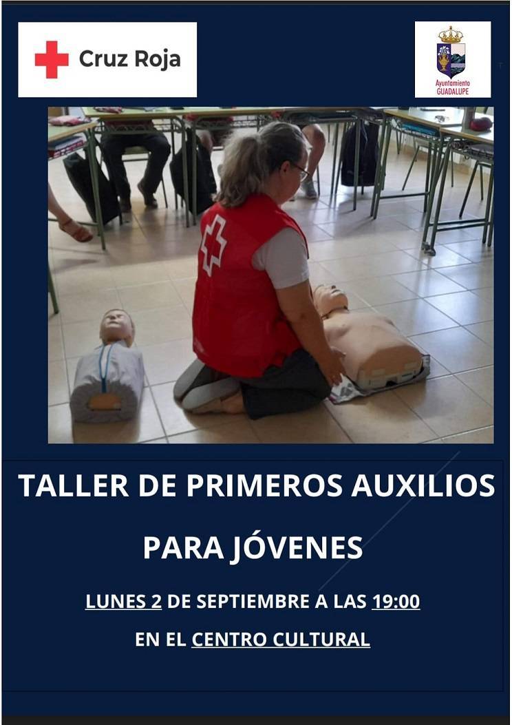 Taller de primeros auxilios para jóvenes (2024) - Guadalupe (Cáceres)