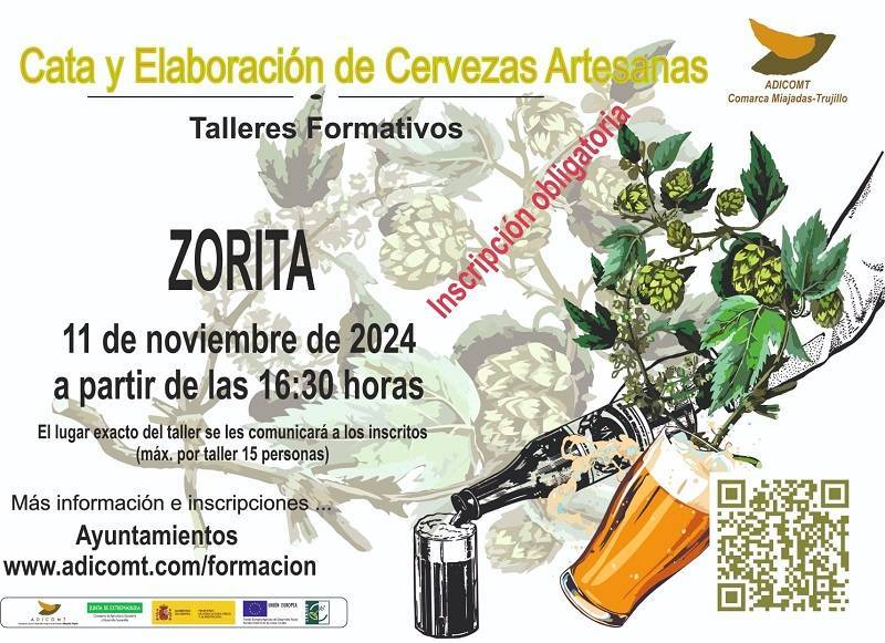 Taller de cata y elaboración de cervezas artesanas (2024) - Zorita (Cáceres)