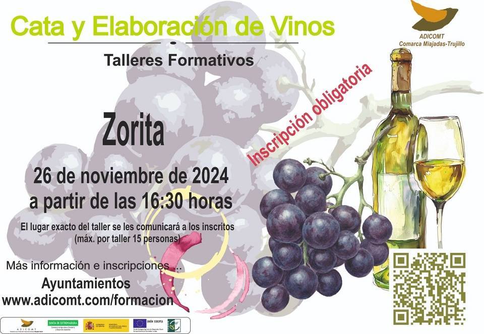 Taller de cata y elaboración de vinos (2024) - Zorita (Cáceres)