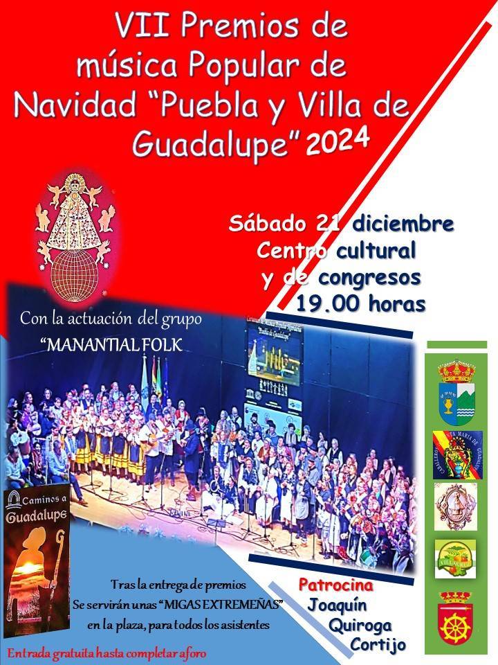 VII Premios de Música Popular de Navidad - Guadalupe (Cáceres)