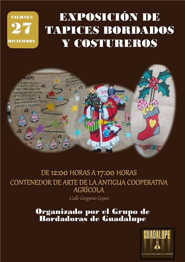 Exposición de tapices bordados y costureros (2024) - Guadalupe (Cáceres)