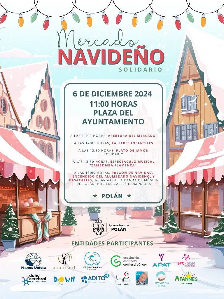 Mercado navideño solidario (2024) - Polán (Toledo)